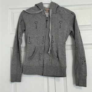 Mossimo Supply Co. Gray Zip-Up Hoodie